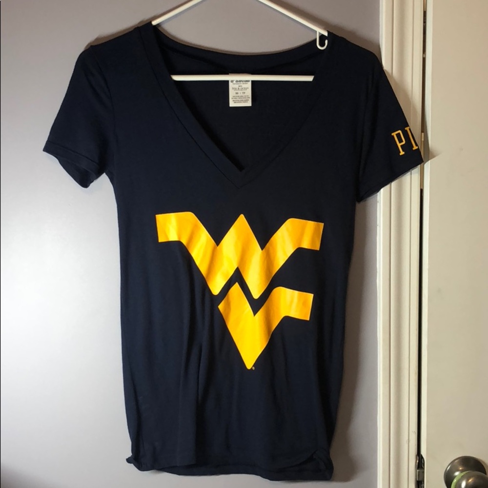 “My School Is Better Than Yours” WVU  PINK shirt